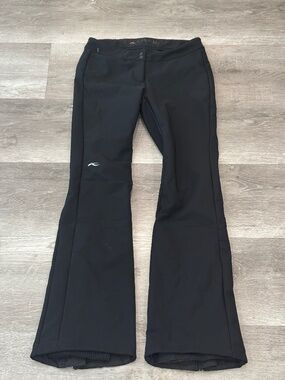 KJUS Womens Cape Ski Pants Slim Mid Rise Black Bootcut Insulated XS